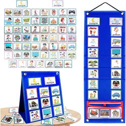 Kids Visual Schedule Calendar Chart 3 in 1 Toddler Weekly Routine Chart Daily Schedule for Kids Autism Learning Tools Gift