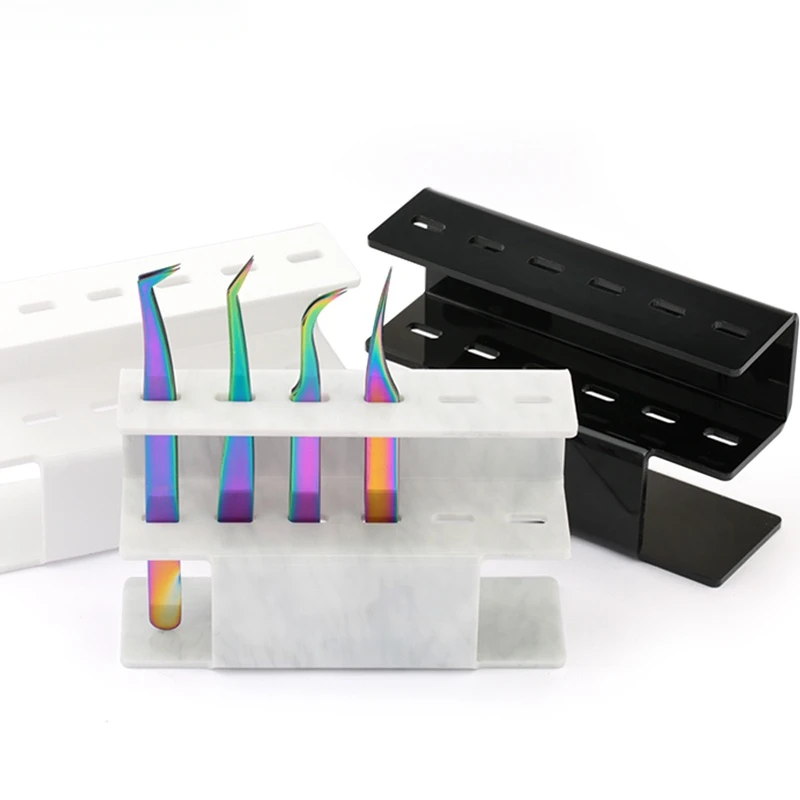 الاكريليك ملقط رمش تخزين حامل دائم الملقط قلم الحواجب حامل الرف الرموش تمديد ماكياج مستحضرات التجميل أداة