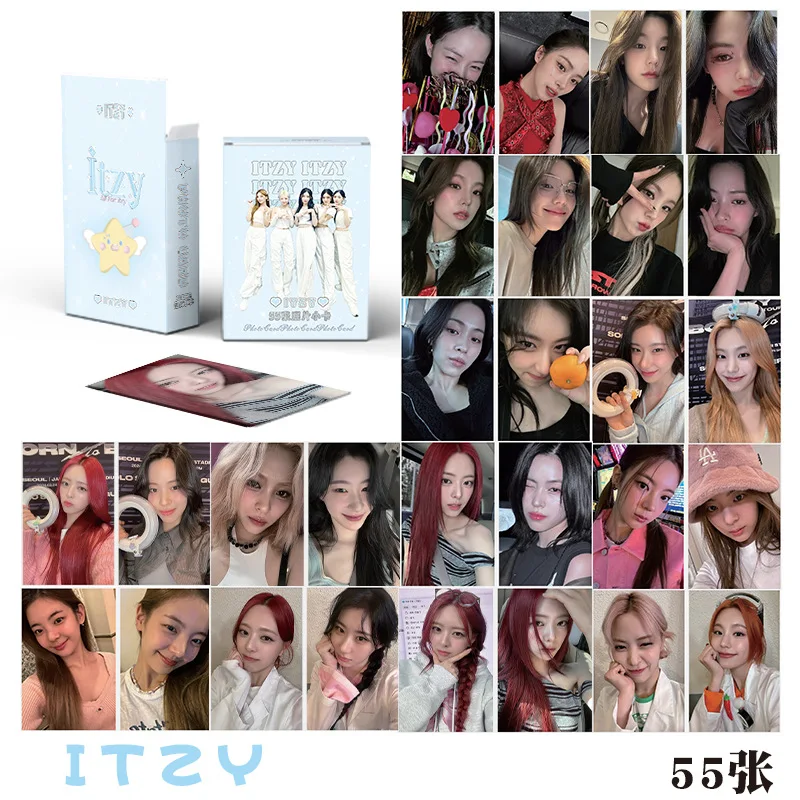 50Pcs/Set ITZY Lomo Cards Photocards New Album HD Print Photo Cards Yeji Lia Ryujin Chaeryeong Yuna Fans Gifts Collection