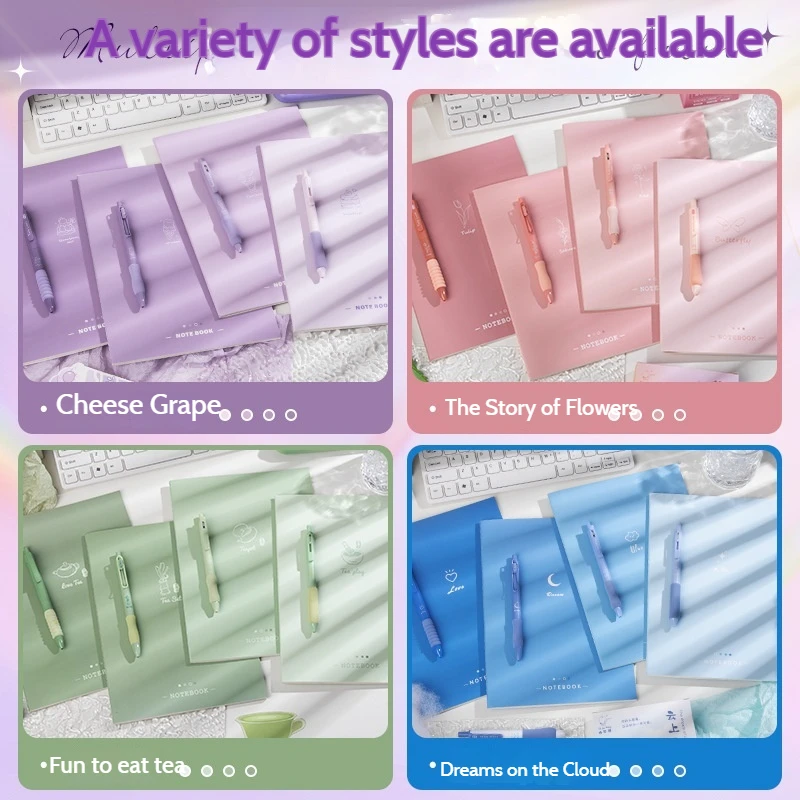 Thickened Gradient B5 Horizontal Line Notebook With Student Eye Protection Stitching Suitable For Business Office And Meetings