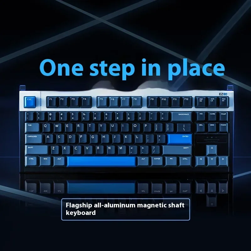 IQUNIX EZ80 Keyboard Sakelar Magnetik Keyboard Mekanis Berkabel 8000Hz 0.01mmRT Keyboard Gaming Penundaan Rendah Hadiah Gamer RGB FPS