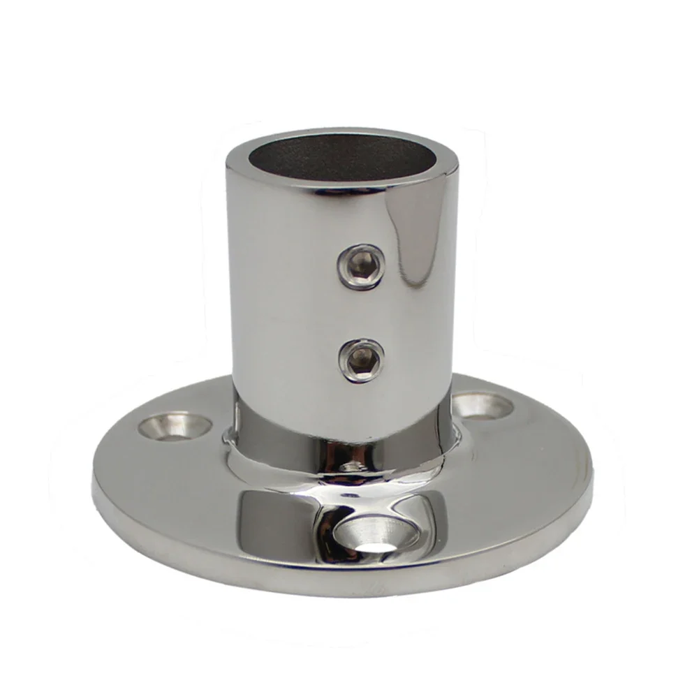 Marine Grade 316 Stainless Steel Boat Hand Rail Base For Yacht Railing Fits 7/8 Inch Or 1 Inch Tubes Enhanced Durability