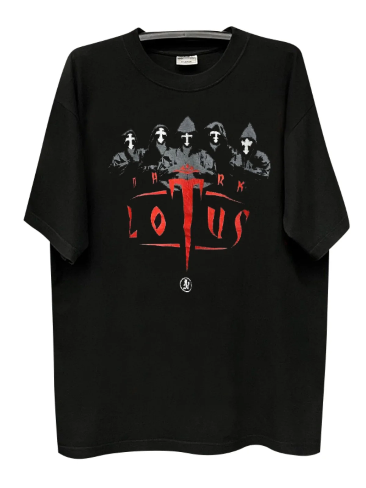 Dark Lotus Y2K Rock Hip Hop Short Sleeve Casual Unisex Cotton T-Shirt Street Style Printed T-Shirt for Teenagers Summer Wear