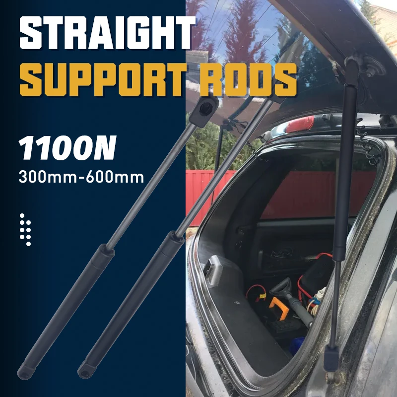 2pc Strut Bars 1100N mm 300-600mm Universal Gas Spring Support Boot Bonnet for Car Caravans Doors Windows Hatches Boat Bus