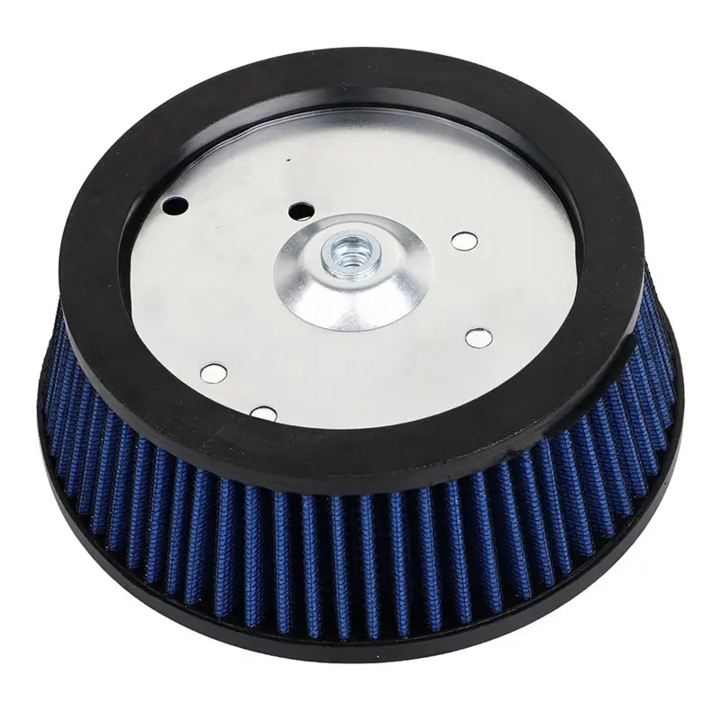 CYL-Blue Air Filter Motorcycle Air Cleaner For Softail Touring Dyna 1999- 2017 Trike 08- 16 FXDLS FLSTSE