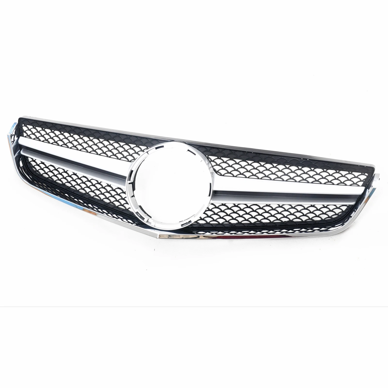 AMG Style Front Grille Grill For Mercedes-Benz W207 E Coupe 2 Door 2009-2013 E250 E300 E350 E500 E550 Car Upper Bumper Hood Mesh