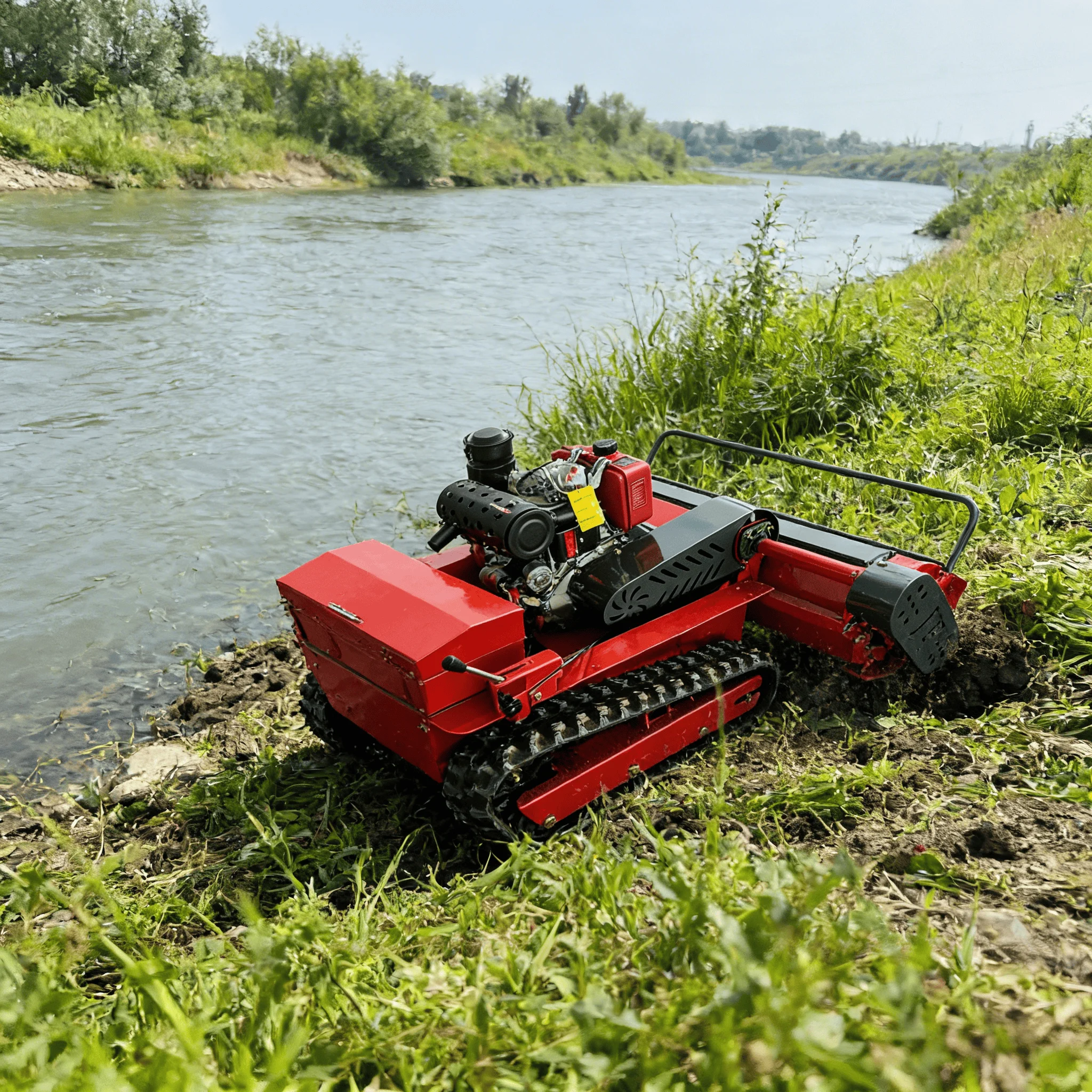 Strong Diesel Power Safe  Efficient Labor Saving Diesel Remote Control Lawn Mower Source