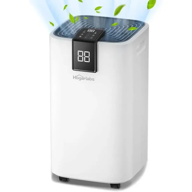 

HOGARLABS Dehumidifier for Basements,Intelligent Humidity Control Auto Defrost, deshumidificateur silencieux