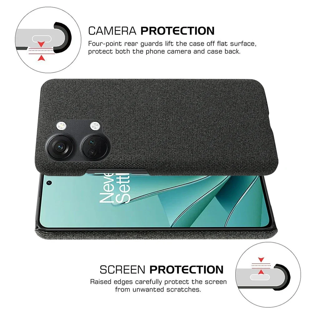 For OnePlus Ace 2V Nord 3 Case Luxury Fabric Antiskid Cover For One Plus 1+ Nord 3 Ace 2V Nord3 5G 6.74\