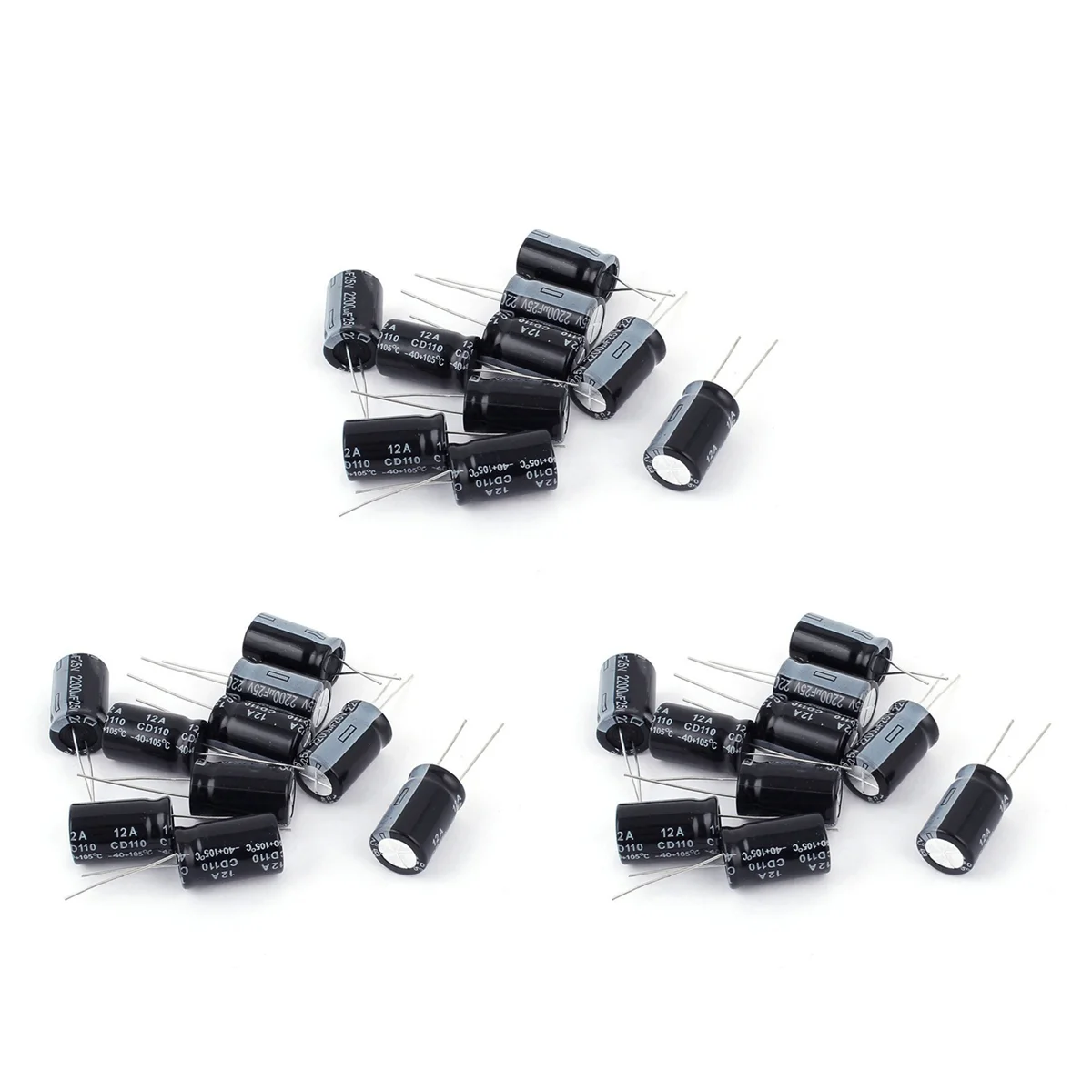 BNVN-30Pcs 25V 2200UF Алюминиевый электролитический конденсатор со сквозным отверстием 13X20 мм