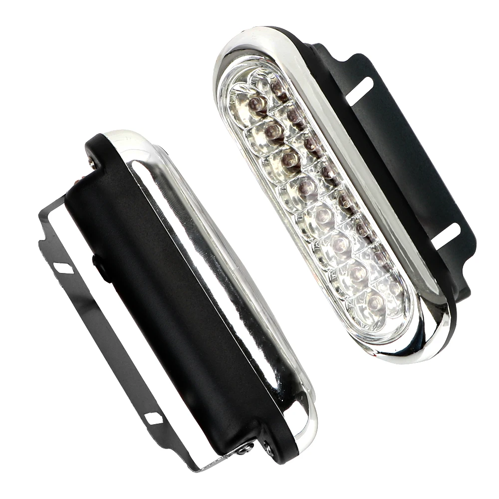 2 قطعة/المجموعة العالمي 16 LED سيارة DRL يوم القيادة النهار تشغيل الضباب الأبيض ضوء مصباح لسيارة SUV سيدان كوبيه مركبة جديدة