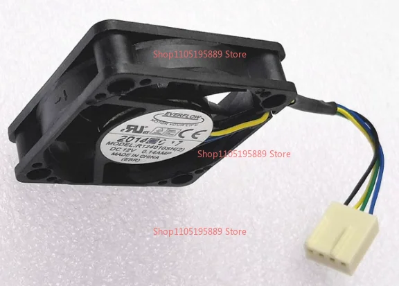 New For Everflow 4010 4cm 40mm Pwm Fan R124010sh (2) 12V 0.14a 4-Wire Pulse Speed Control Cpu Cooler
