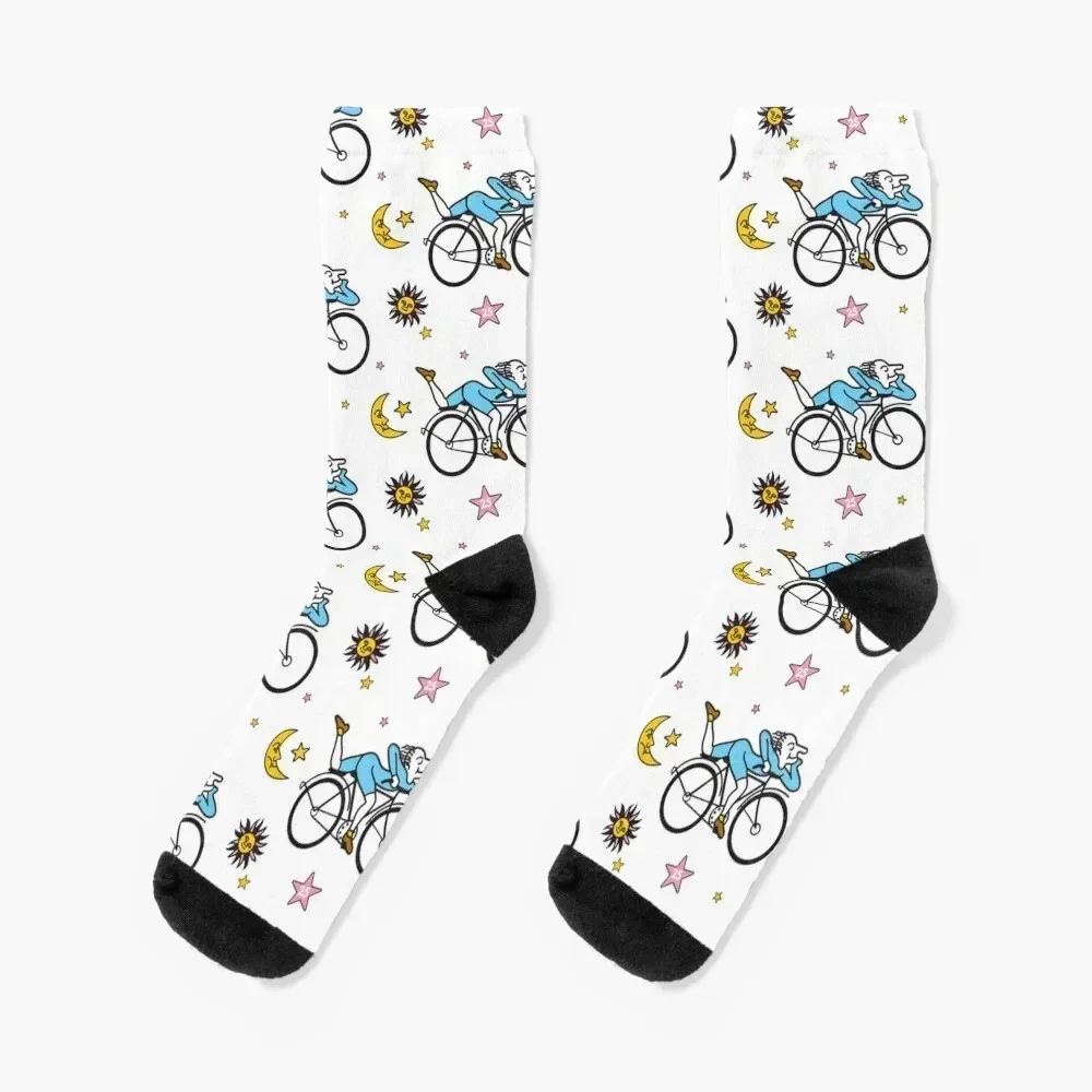 

Albert Hofmann Bicycle Day LSD 1943 Pattern Socks Toe sports gift sports stockings Men's Socks Women's