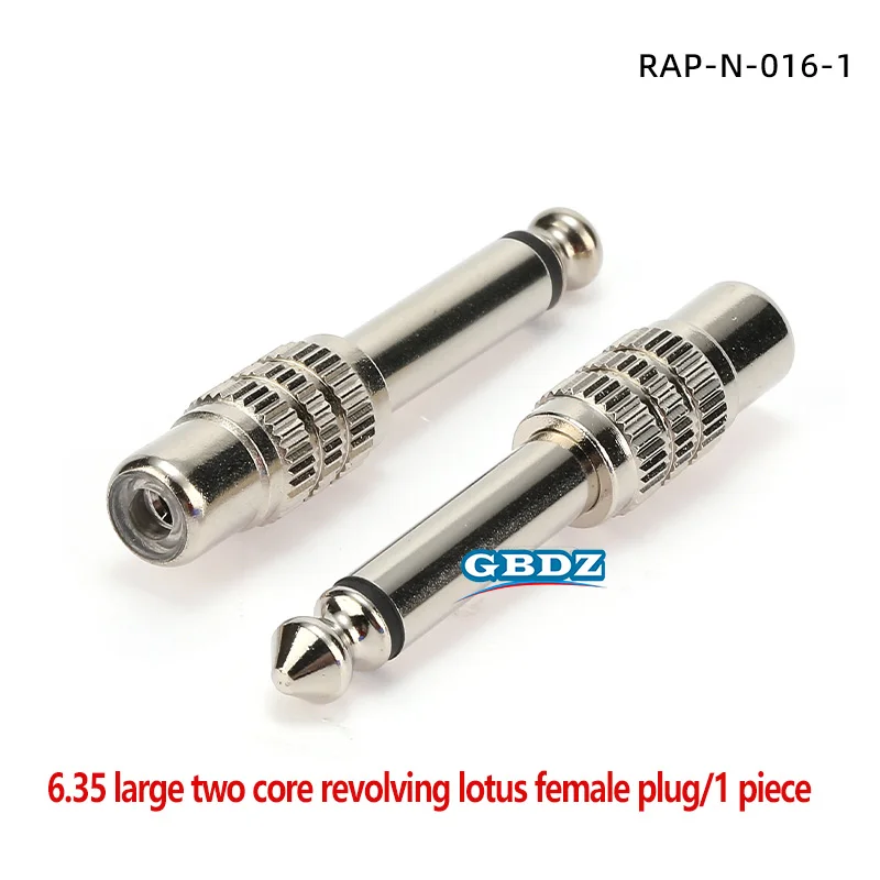 Audio TS 6,5 6,35mm Stecker auf Phono RCA Buchse Kopfhörer Verstärker Audio Adapter Mikrofon 6,3 Zu RCA Konverter – Detail 2
