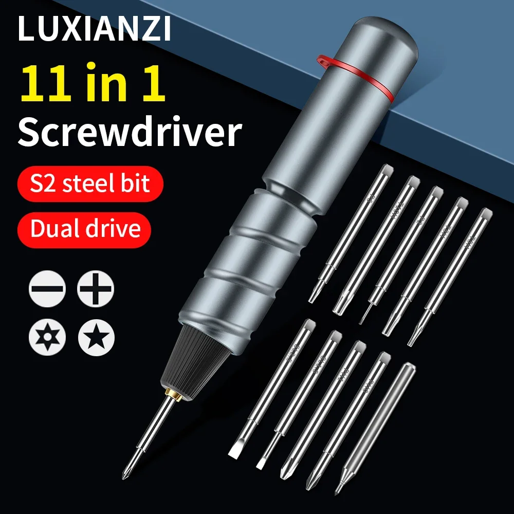 

LUXIANZI 11 in 1 Precision Screwdriver SetFor Cell Phone notebook computer camera Household Maintenance Repair Hand Tool