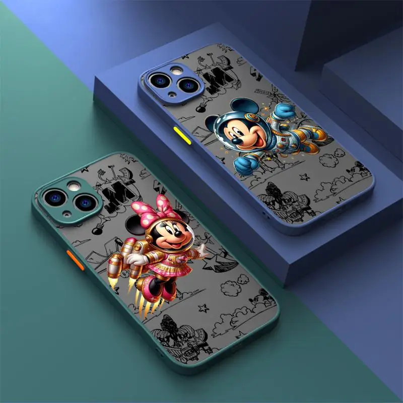 Etui na telefon Mickey Minnie Donald Duck do Apple iPhone 11 Pro Max 15 13 14 Plus 8 12 Mini SE XS Protective Sleeve Cover funda