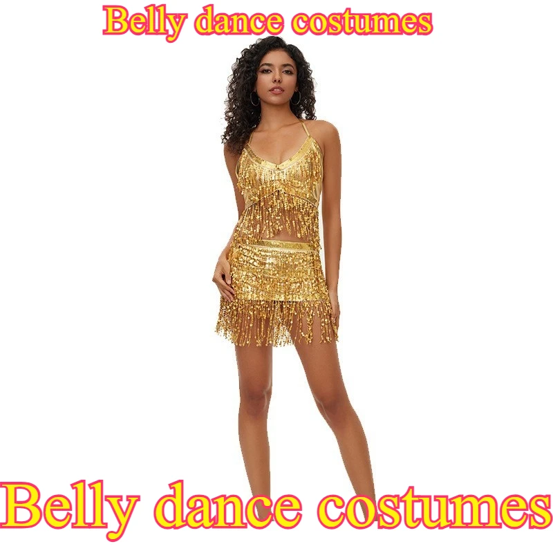 

Belly Dance Performance Costumes Sexy Jazz Dance Pole Dance Costumes Uniforms Outfits Skirt Set Nightclub Outfits Club Party