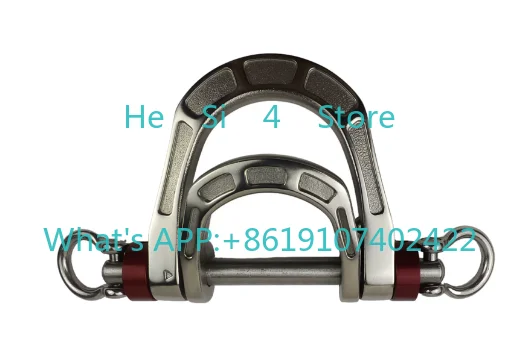 The size D ring contains a pair of hanging ears.Five-point seat belt double D ring load-bearing ring