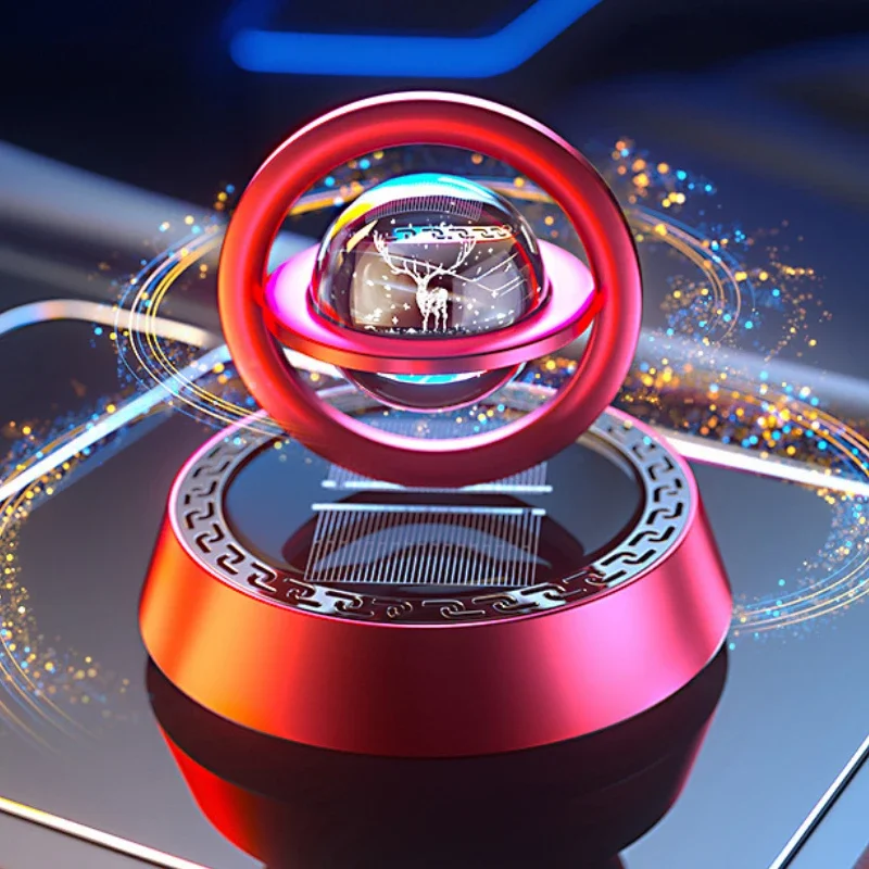 태양 에너지 회전 책상 가제 자이로 아로마 테라피 장식 스트레스 완화 Fidget 롤러 스트레스 감소 장난감 자이로 스코프