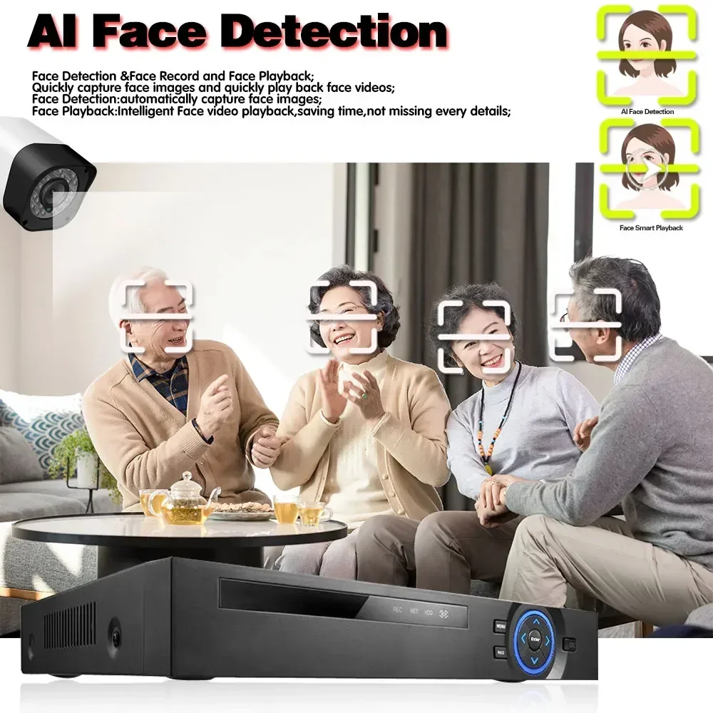 5MP HD Wired CCTV Security Analog Camera BNC Outside Waterproof AHD DVR Video Surveillance Bullet Camera System XMEYE H.265 2MP