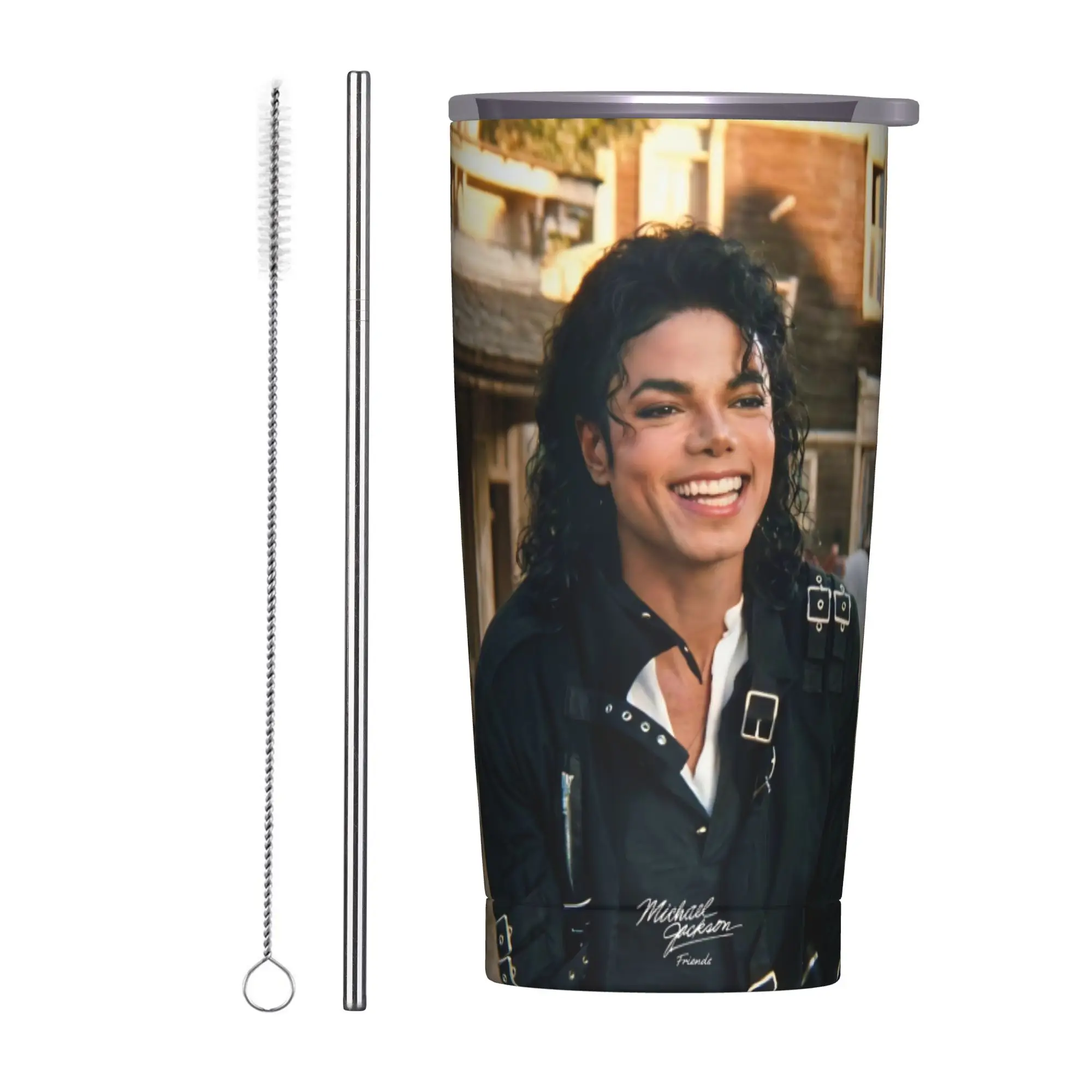 Singer Michael Jacksons MJ Tour 2026 Tumbler Vacuum Insulated  Thermal Cup Vacuum Flask School Mug Spill Proof 20oz