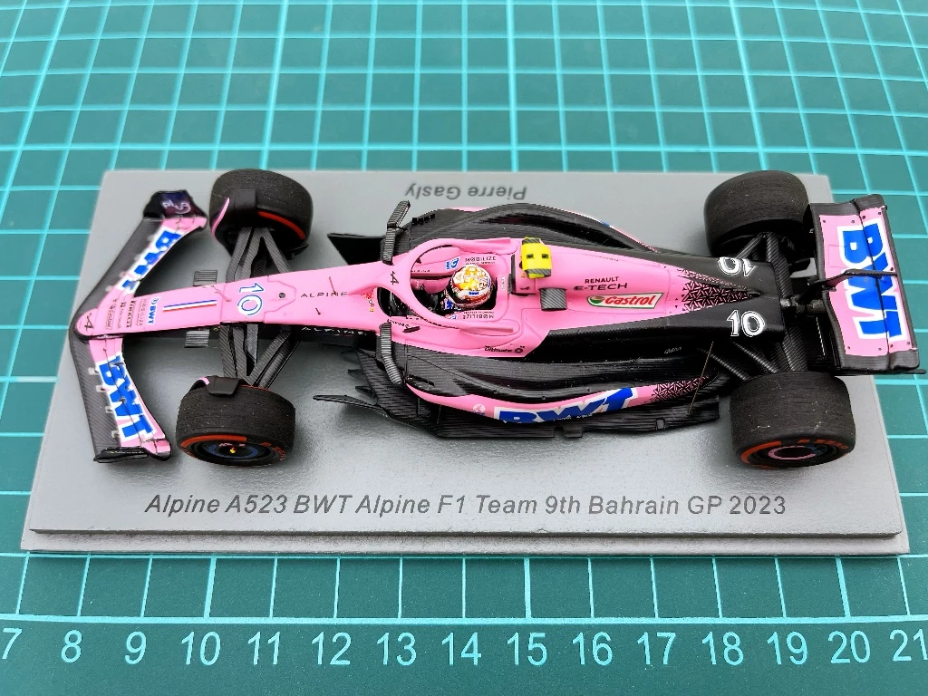 SPARK 1:43 F1 Alpine A523 BWT Gasley 2023 Bahrain Simulation Limited Edition Resin Metal Static Car Model Toy Gift