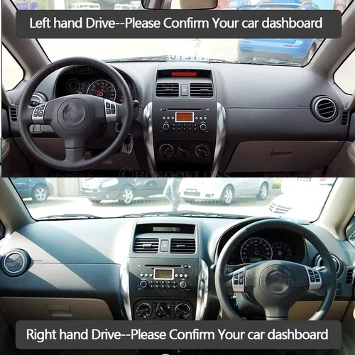 Imagen 2 del producto Para Suzuki SX4 2006 2007 2008 2009 2010 2011 2012 2013 alfombrillas de cubierta de tablero evitar almohadillas de luz funda Anti-UV alfombras Accesorios