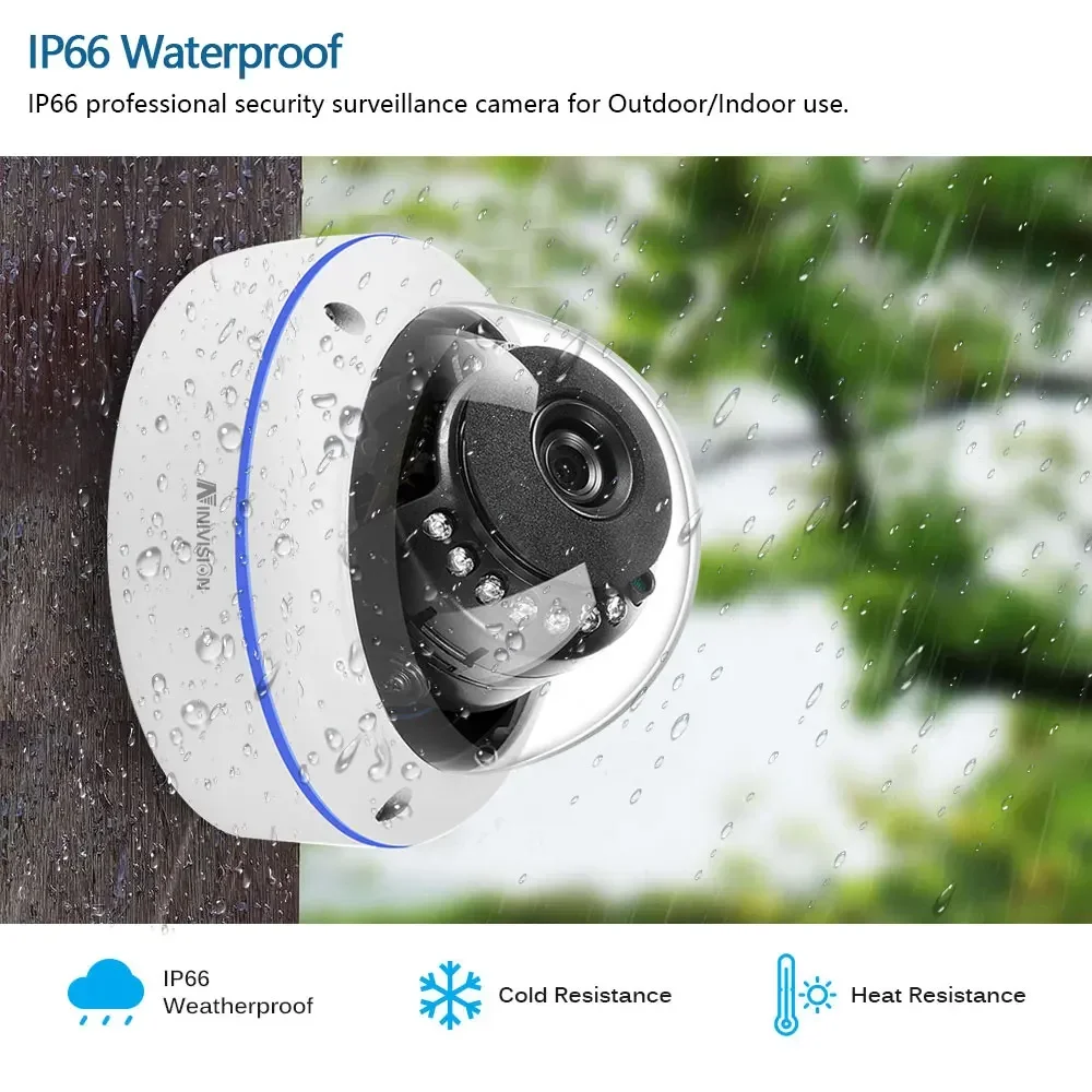 10CH 8MP 4K POE Dome Security Camera System IP Set 8MP Vandal-proof Home Audio Record CCTV Video Surveillance Protection Kit