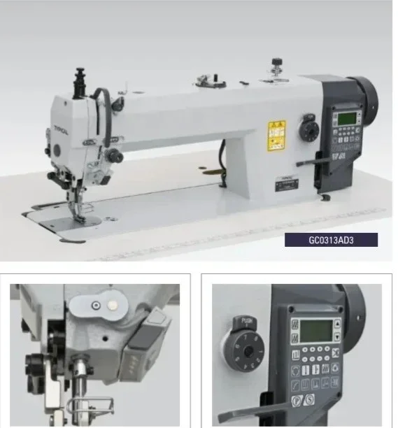 GC0313AD3 Automatic professional upholstery power straight sewing machine industrial decorative