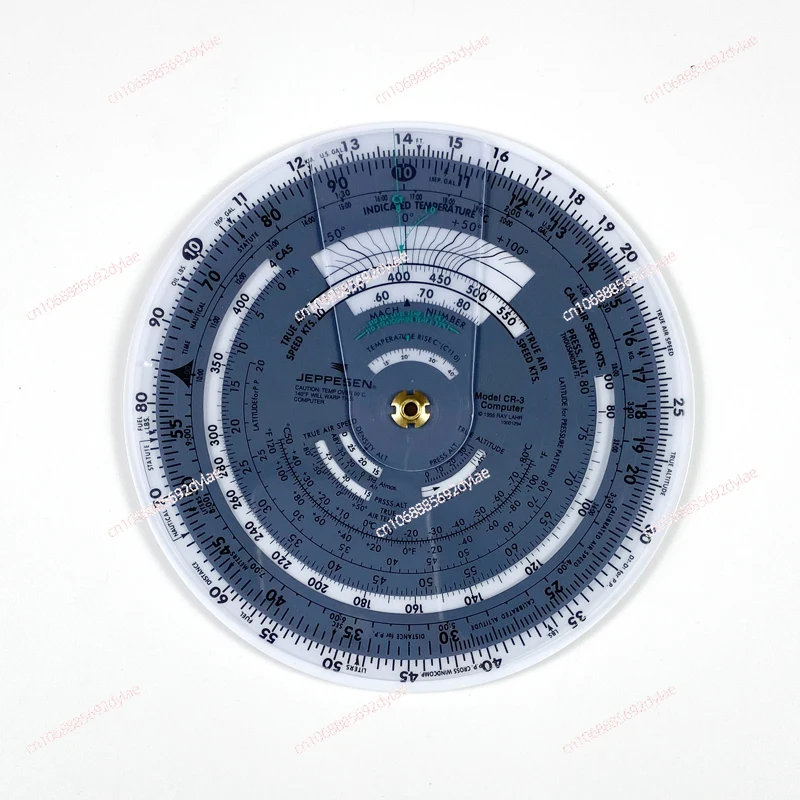 Military Flying Ruler with Turntable Metal Kneeling Plate Flying Aluminum Alloy Pilot Ruler Vector Ruler Wind Meter E6B