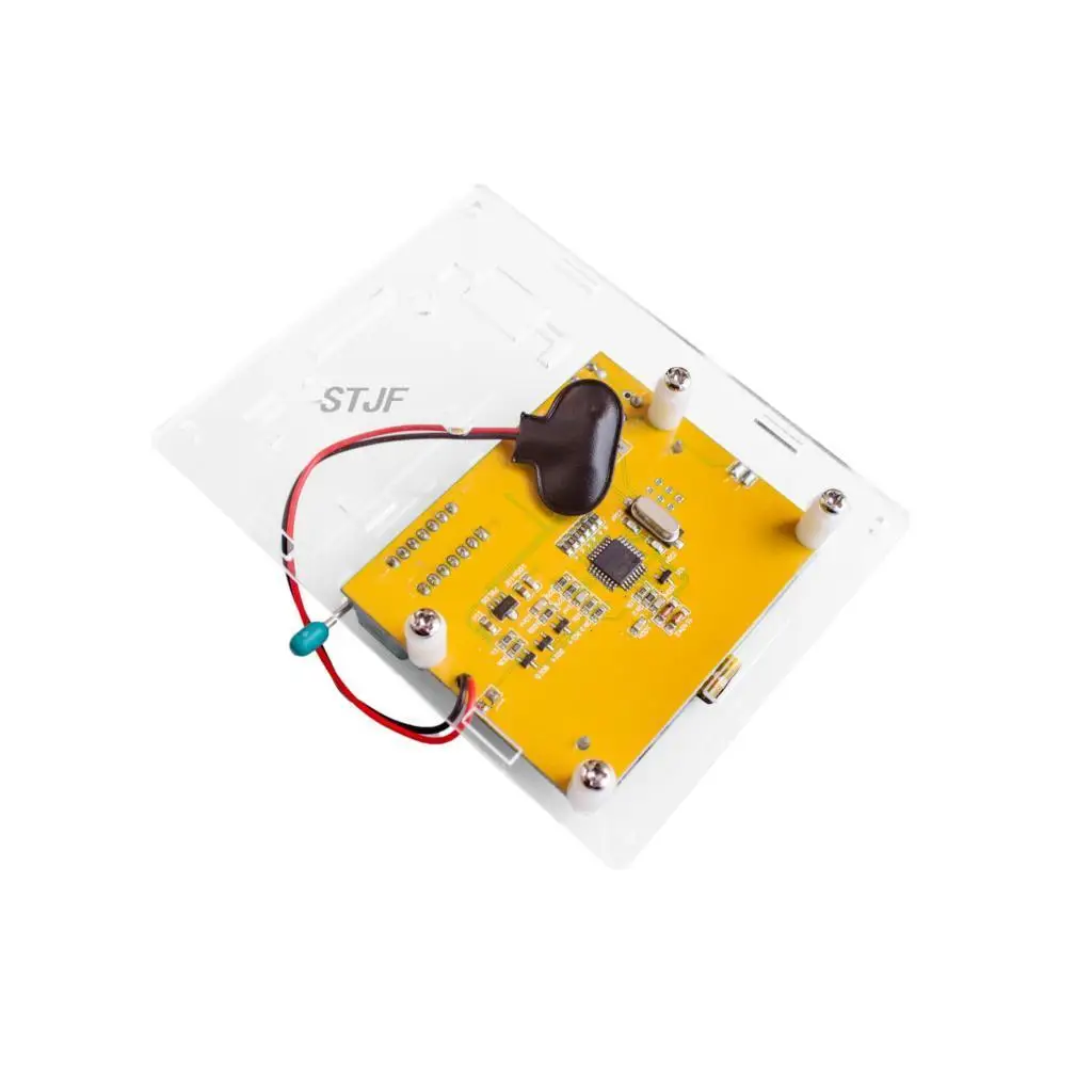 Diode Triode Capacitance ESR Meter MOS PNP LCR-T4 Transistor Tester LCD Display Mega328 Transistors Diodes Acrylic Case