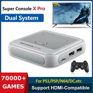 Retro Video Game Consoles Super Console X Pro With 117000+ Classic Games  For Ps1/psp/n64/dc/nds 4k Wifi Tv Box Video Game Player - Video Game  Consoles - AliExpress