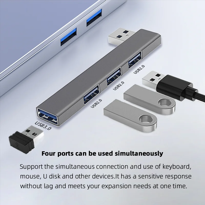 4 in 1 USB 3.0 Hub USB Hub High Speed type c Splitter 5Gbps For PC Computer Accessories Multiport HUB 4 USB 3.0 2.0 Ports