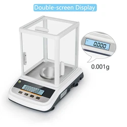 Bilancia analitica di precisione da laboratorio Display a doppio schermo bilancia di precisione bilancia digitale per gioielli bilancia 200g/300g/500g 0.001g