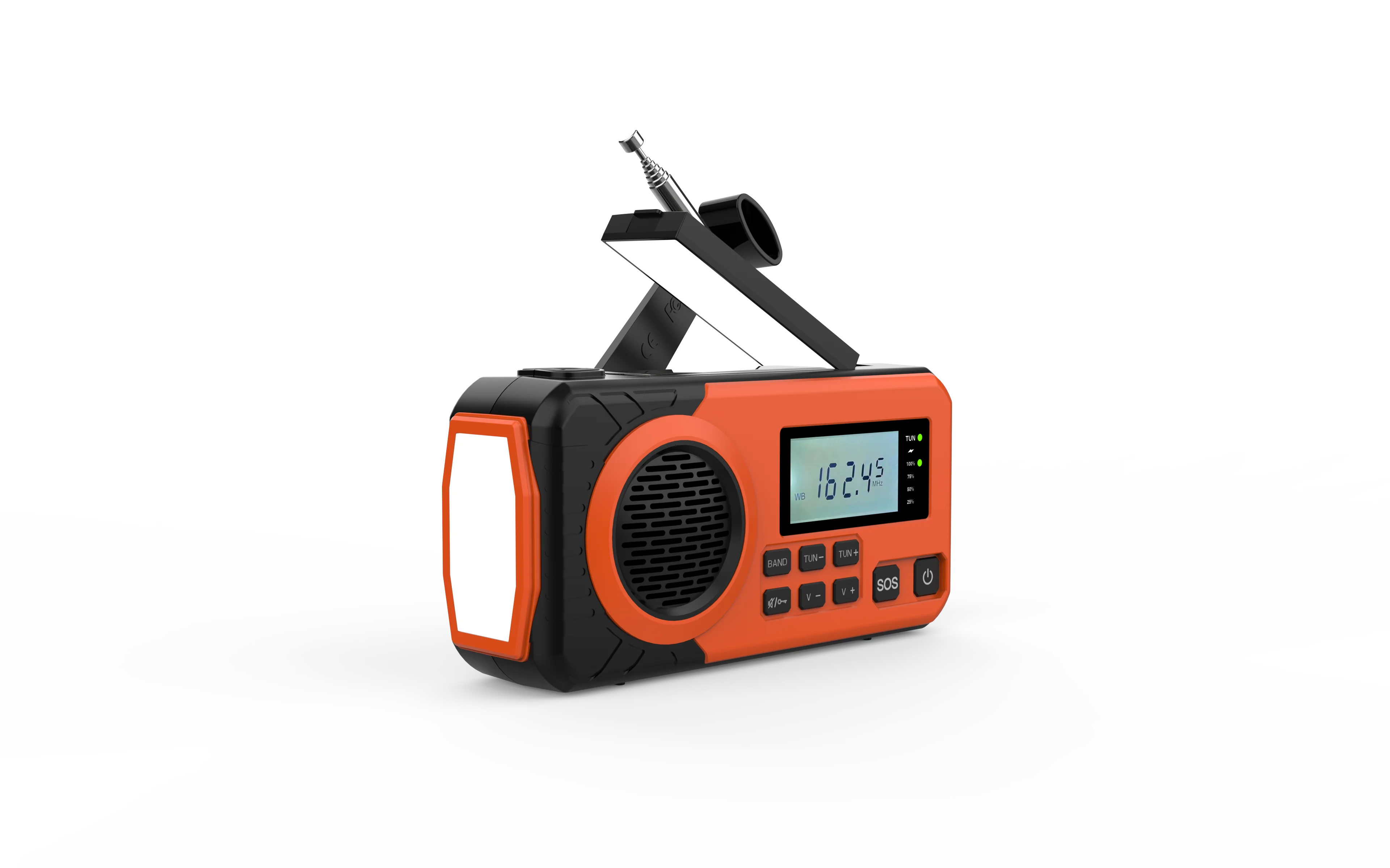 Solar Hand Crank Emergency Weather Radio,SW/AM/FM Portable Radio with 3 LED Flashlight 4000mAh Power Bank Cellphone Charger