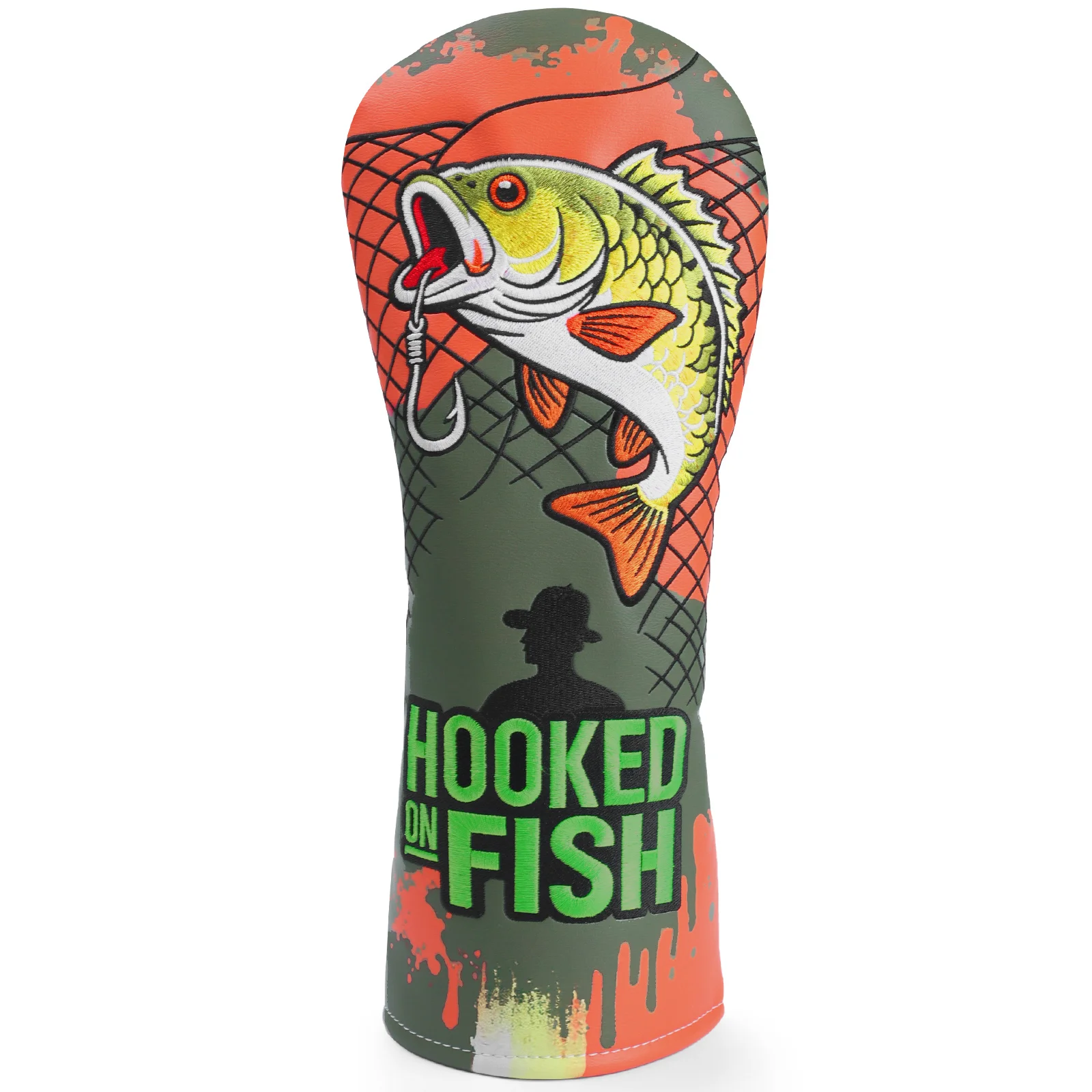 

Чехлы для клюшек для гольфа | Тема рыбалки Hook ON Fish | Драйвер 460cc, 3 Wood, Hybrid Headcover | Одна штука или полный комплект из 3 предметов