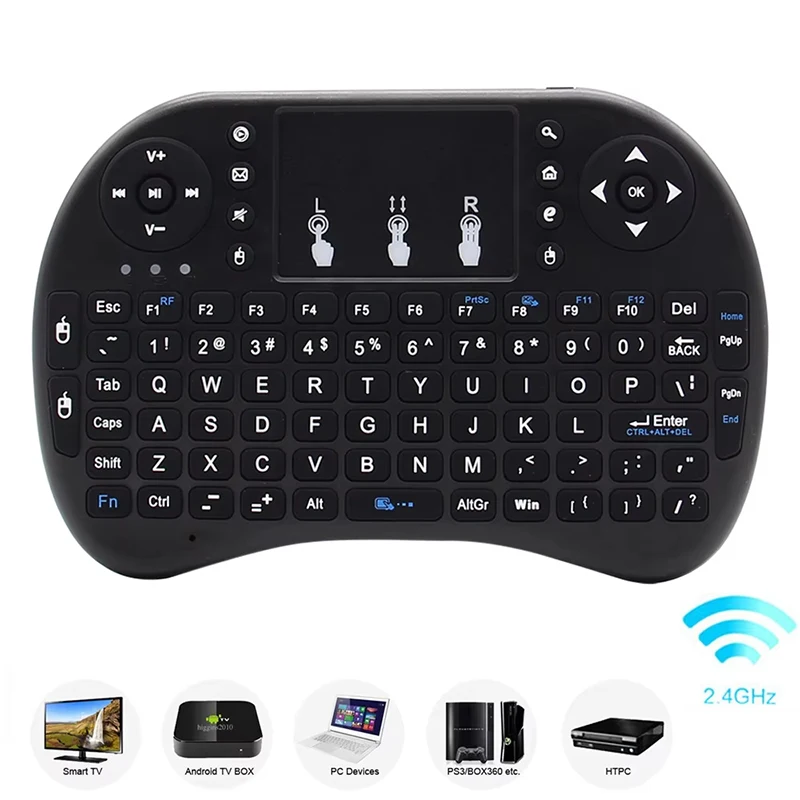 I8 Mini Wireless Keyboard 2.4G Air Mouse Remote Touchpad Eng