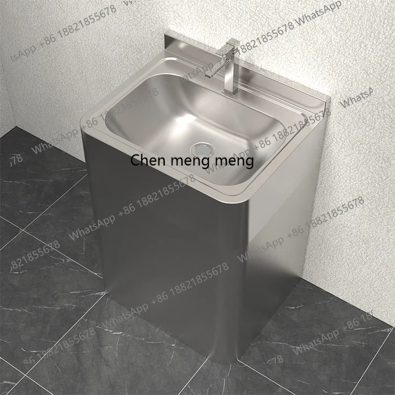 

X Column basin, stainless steel column basin, floor-to-ceiling sink, outdoor bathroom, integrated sink