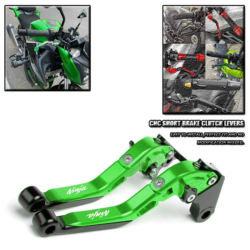 لكاواساكي نينجا نينجا 400 نينجا 500 نينجا 250/300 2008-2025 دراجة نارية CNC طوي قابلة للتمديد الفرامل مخلب رافعة الفرامل رافعة