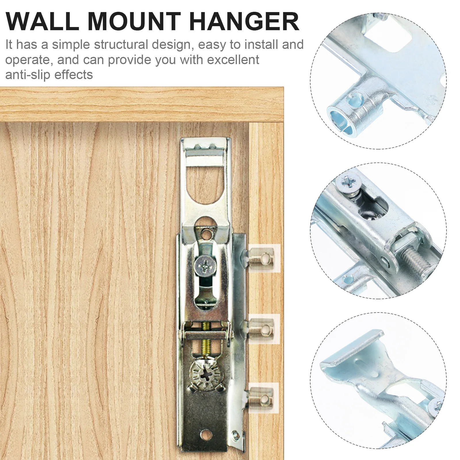 

1 Pair Invisible Cabinet Hanger Steel Wall Mount Bracket Metal Suspension Fitting Adjustable Cupboard Hanging Kit For Kitchen