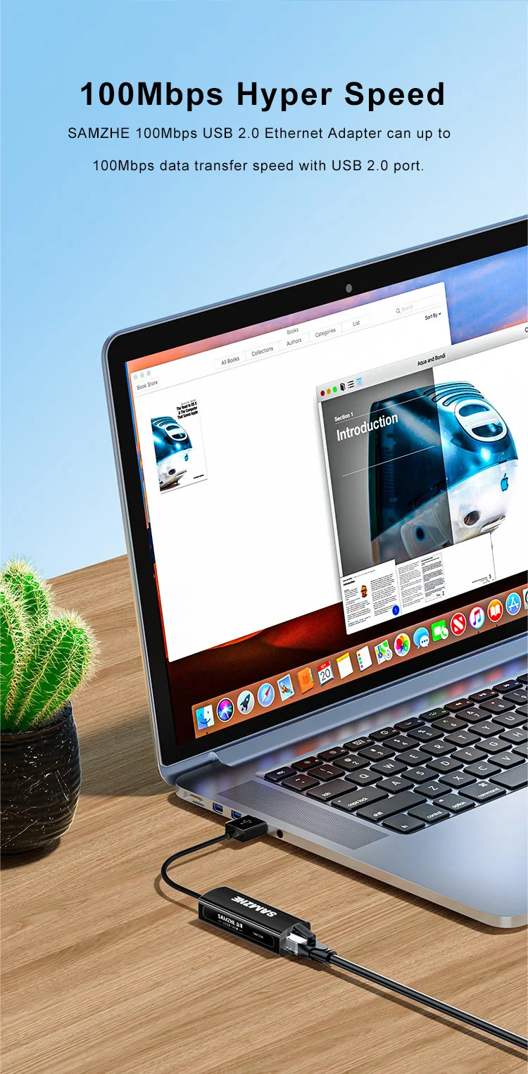 SAMZHE USB-Ethernet-Adapter, USB 3.0 auf RJ45, USB-Hub für Computer, Ethernet-Adapter, Netzwerkkarte, USB, kompatibel mit Xiaomi Mi Box S und Nintendo Switch. – Detail 15