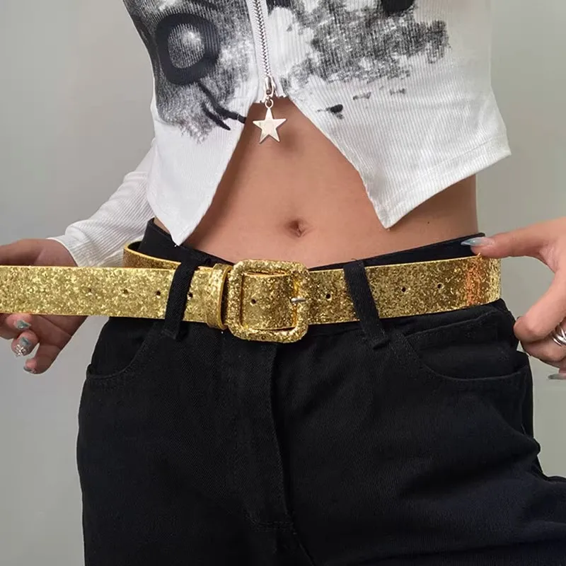 1 pz oro argento alla moda ragazza sexy cintura femminile 2024 nuovi accessori decorazione con gonna jeans cintura femminile adatta per d