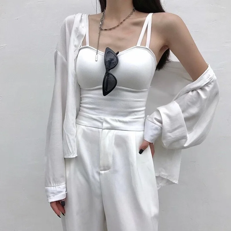 Strapless Bralette Top Women's Underwear Tank Top Inner Wear Outer Wear Prevent Exposure Summer Short Style Slim Fit Nylon