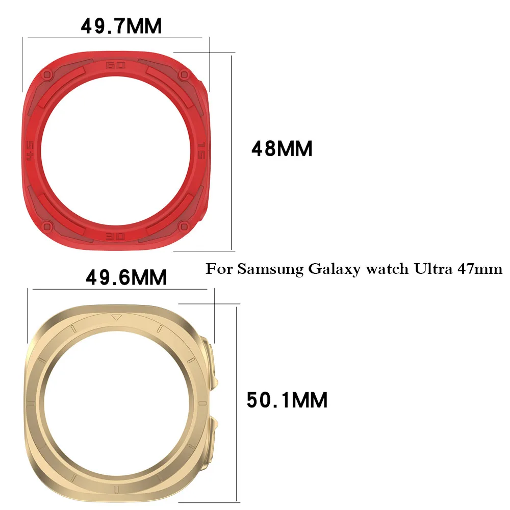 BEHUA Schutzhülle für Samsung Galaxy Watch Ultra Ultra2 47mm PC-Abdeckung Bildschirmschutz Stoßfängerhülle Zubehör – Detail 4