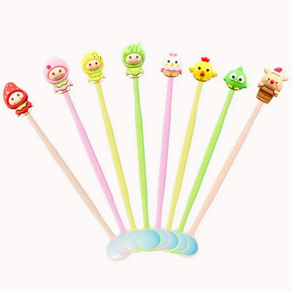 20Pcs Cartoon Disposable Anti Fog Dental Mouth Mirror Plastic Kids Oral Exam Reflector Pediatric Dentistry Oral Care Tools