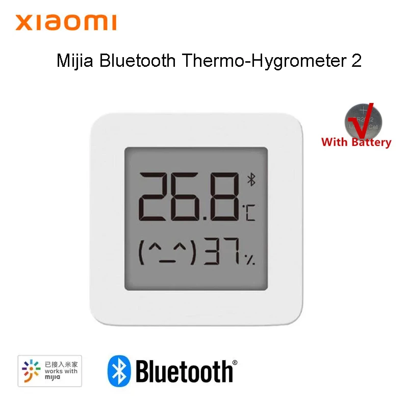 XIAOMI Mijia Bluetooth Thermometer 2 Smart Electric Digital Hygrometer Thermometer Humidity MonitorWork with Mijia APP Sensor