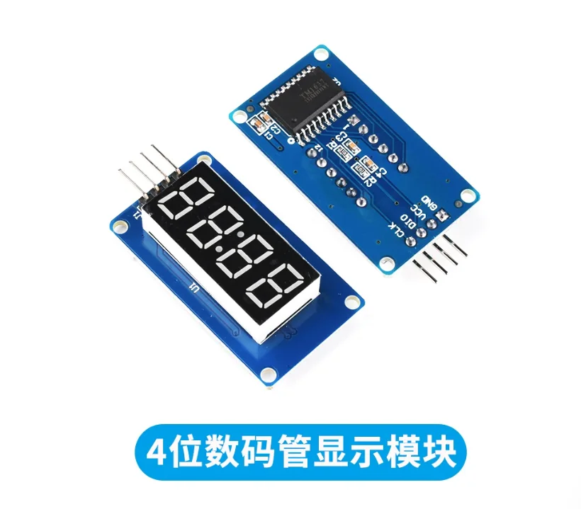 TM1637 Module LED Brightness Adjustable With Clock Point Accessories Building Blocks Board 4-digit LED Display