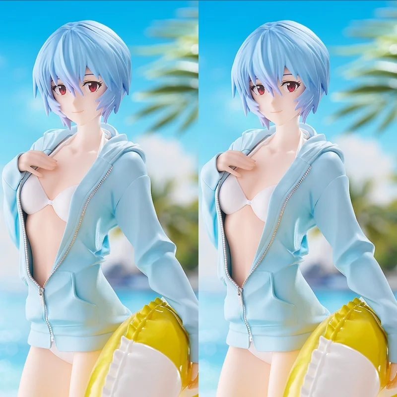 

Оригинальная фигурка 22 см BEACH QUEENS Rei Ayanami L, размер EVA, игрушки для детей, подарок, Коллекционная модель, украшения