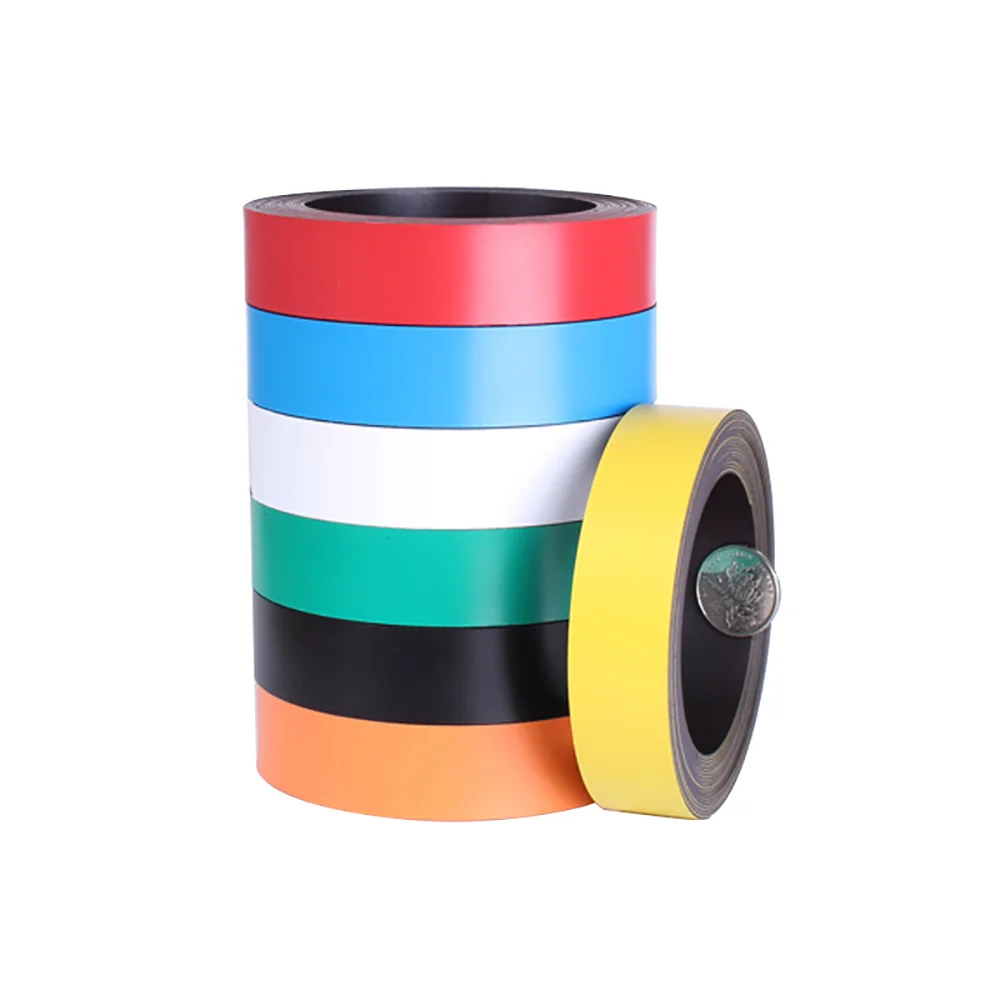 1Meter Colorful Rubber Flexible Magnetic Stripe 25mm x 1mm(Width x Thick) Magnetic Craft Tape For DIY,Teaching