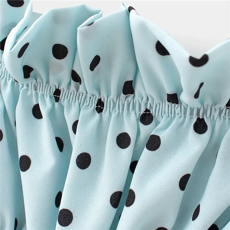 Women Summer Sexy Strapless Sleeveless Print Polka Dot Short Tops Sexy Boho Beach Crop Tops y2k 2024 Club High Street Streetwear